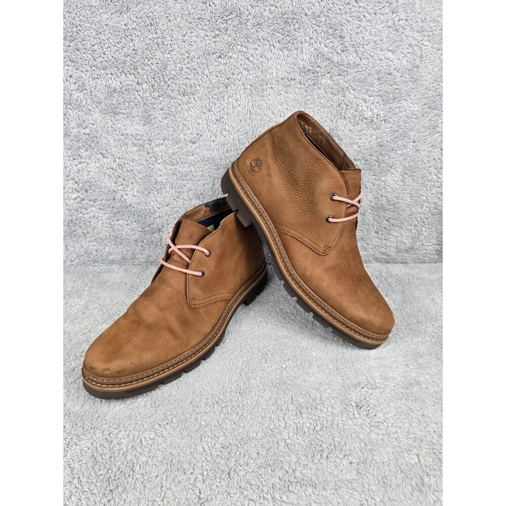 Timberland Squall Canyon Mens Size 10.5 Brown Leather Waterproof Chukka Boots